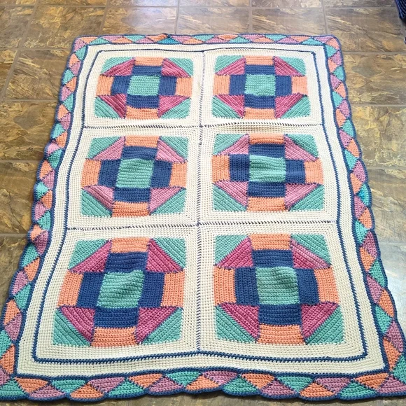 Vintage Crochet Throw - Picture 5 of 5
